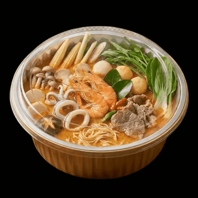Khay lẩu nhôm đun sôi trực tiếp